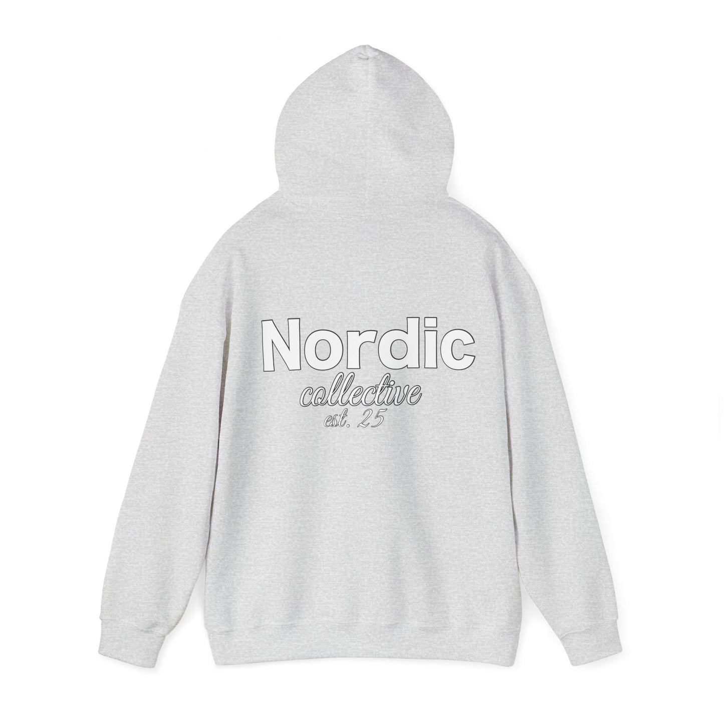 Unisex Heavyweight Basic Front and Back Logo Hoodie