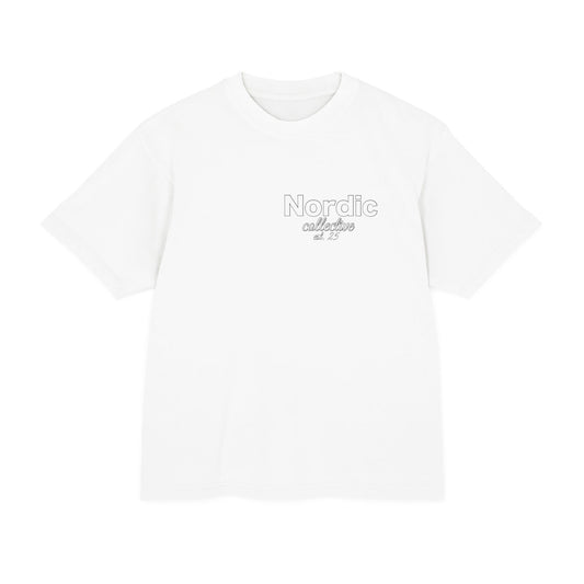 Nordic Collective Basic Front and Back Logo Heavyweight Tee Unisex